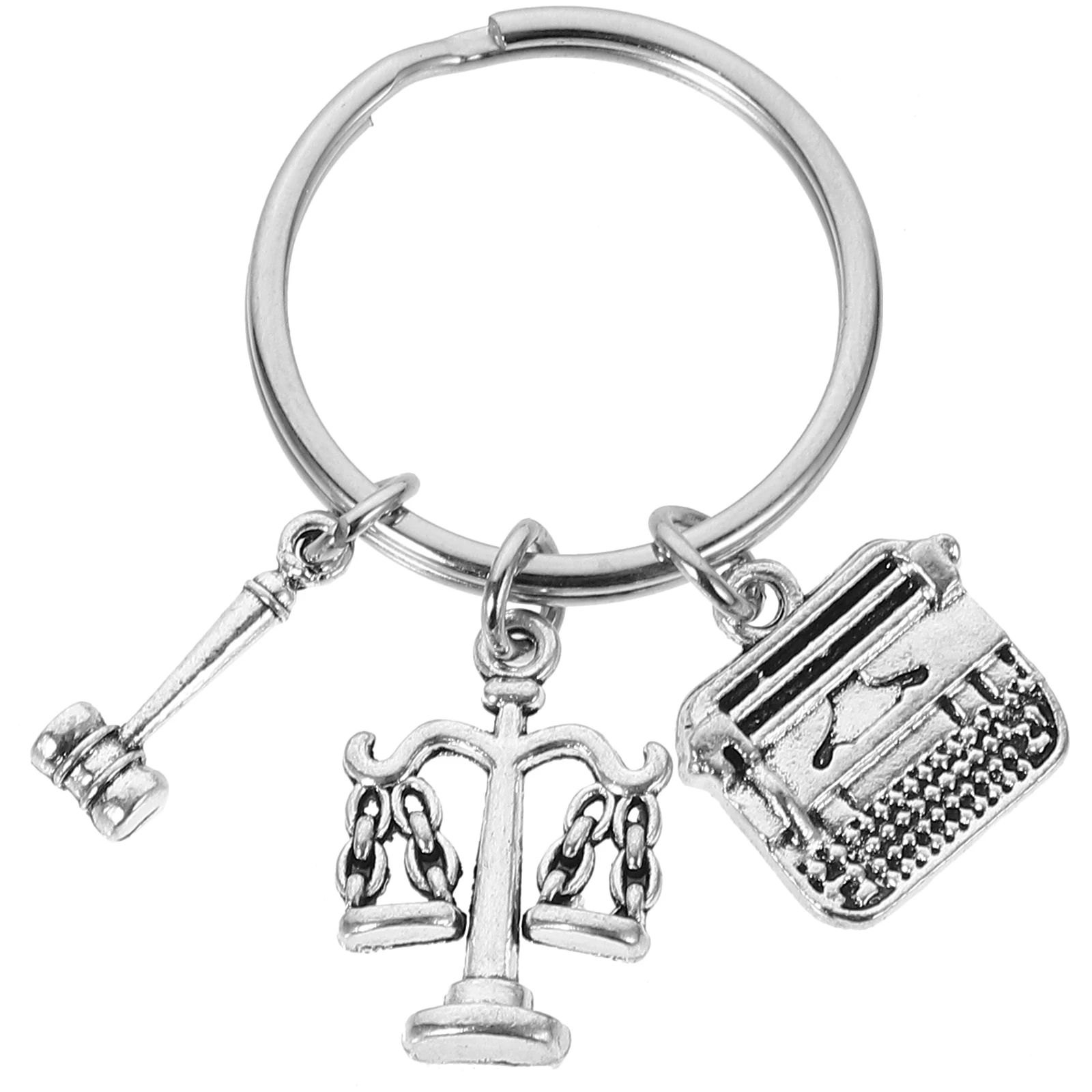 

Court Keychain Lawyer Accessory Justice Cute Key Chain Bag Ornament Keyring Decor Key Pendant Lawyer Gift Student