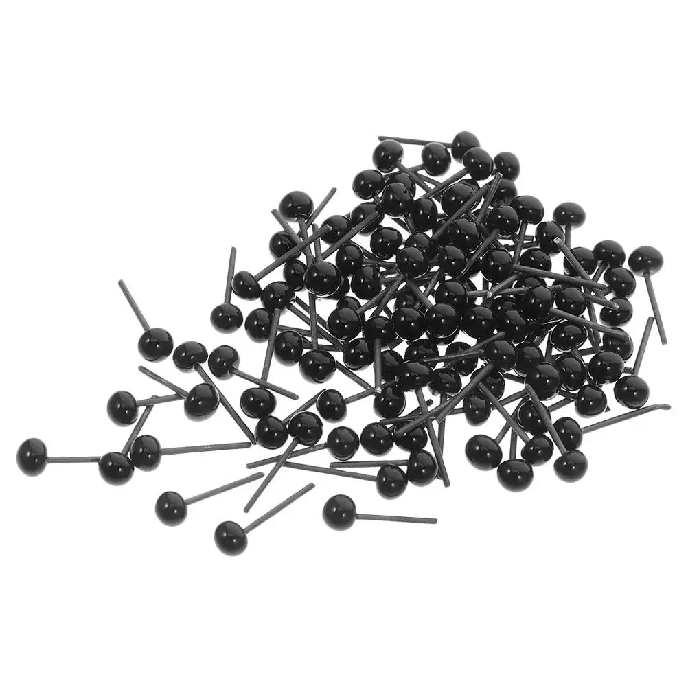 

150Pcs Black Safety Eyes Plastic for Animal Crafts Washers Included Lifelike Detailing for Crochet Puppets Handmade Sewing