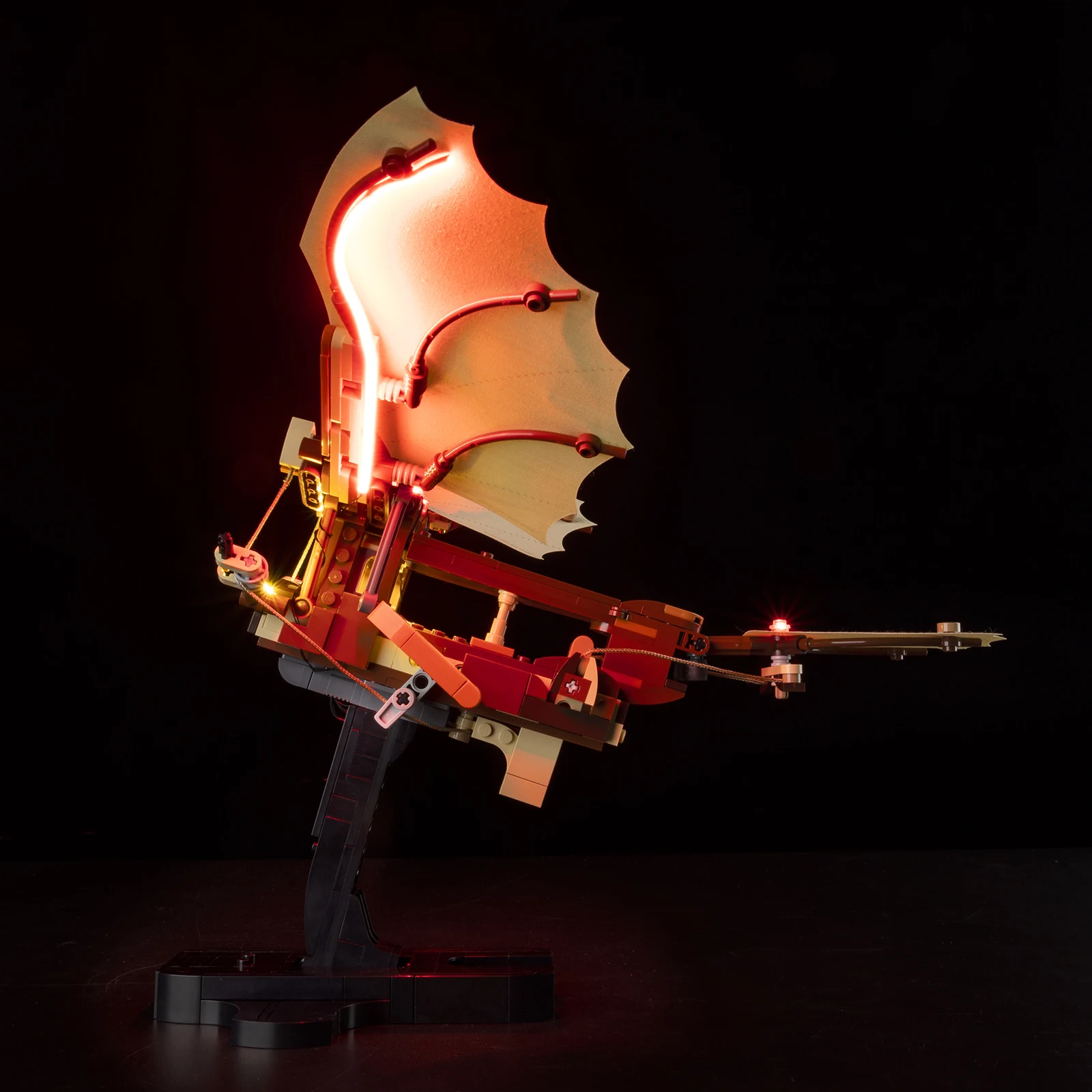 Kit de luz LED para la máquina voladora de Leonardo da Vinci, juego de juguetes modelo 10363, no incluye bloques de construcción