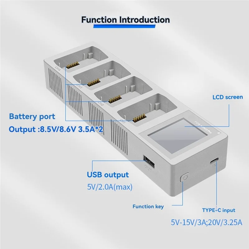 

B03B-For DJI Mini 4/3 Pro Battery 3950Mah Mini 3 4-Way Battery Charger For DJI Mini 3/Mini 3 Pro Accessories
