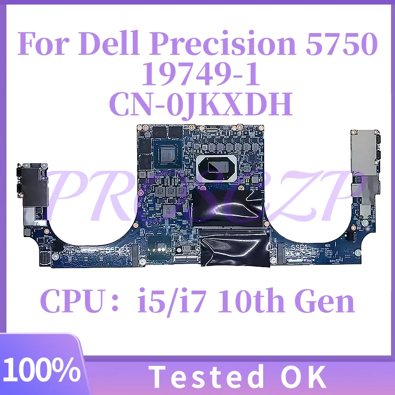 Placa base para ordenador portátil Dell Precision 5750, 19749-1, con CPU i5/i7 de 10. ª generación W-10855M, placa base para portátil N19P-Q3-A1 4G T2000