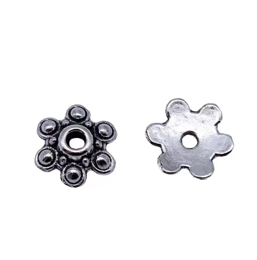 

50pcs 10.5mm , hole 1.8mm Zinc alloy metal beads cap fpr jewelry handmade HW3342