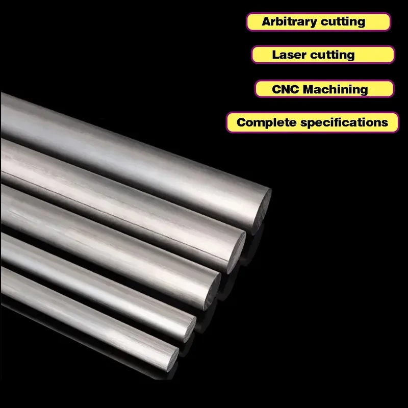 

7075 T6 Aluminum Rod Solid Round Bar Diameter 5-30mm Super Hard Aluminum Alloy 500mm Length for CNC Machining