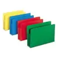 Poly File Pocket, Straight-Cut Tab, 3-1/2