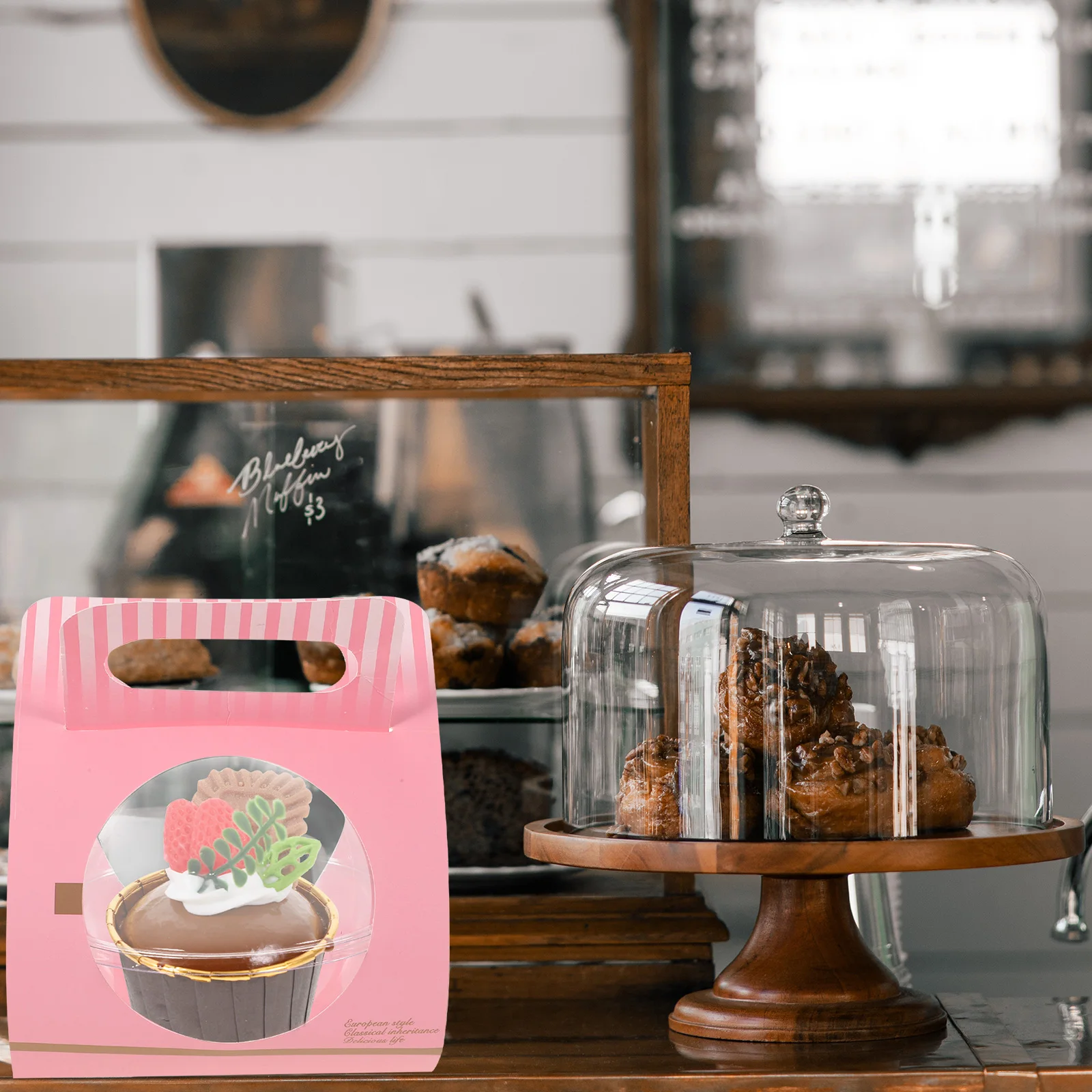 

10pcs Portable Containers Lightweight Cake Box Plastic Food Storage Boxes Transparent Transparent Cake Container Pastry Boxes