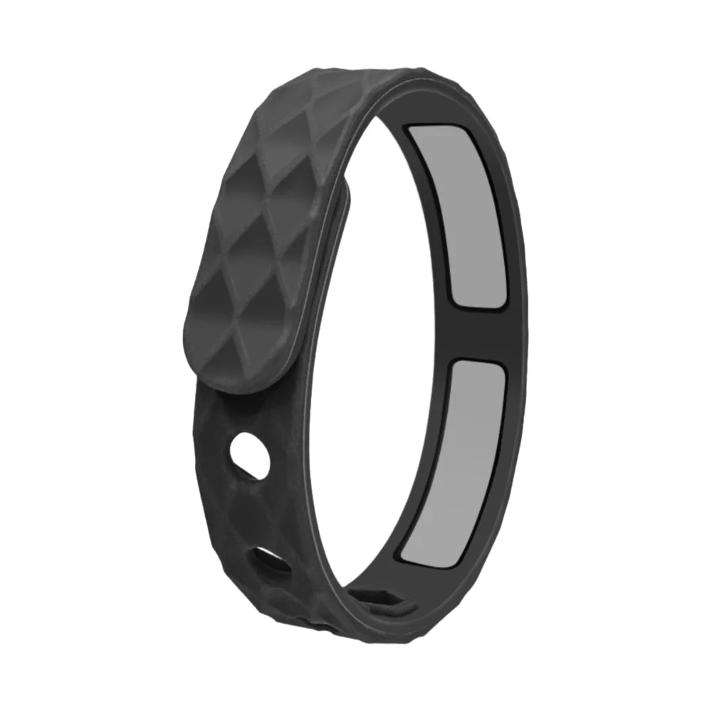 Silicone Anti Static Bracelet Waterproof Rhombic Negative Ion Wristband Wireless Adjustable Anti-Static Bracelet Home