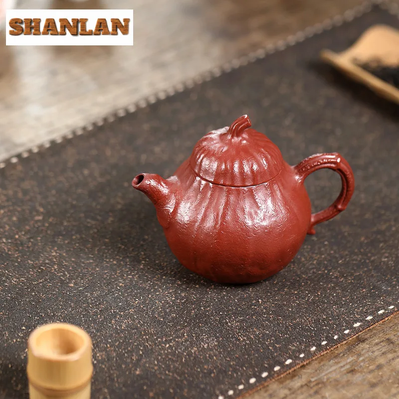 

190ml Authentic Yixing Purple Clay Teapots Handmade Eggplant Pot Raw Ore Dahongpao Mud Kettle With Infuser Chinese Zisha Tea Set