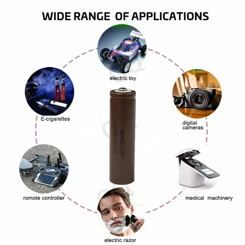 2026 New Rechargeable Battery Factory  Best-selling 18650 Battery Lithium-ion Tip HG2 3.7V 3000MAH Suitable for Microcomputers