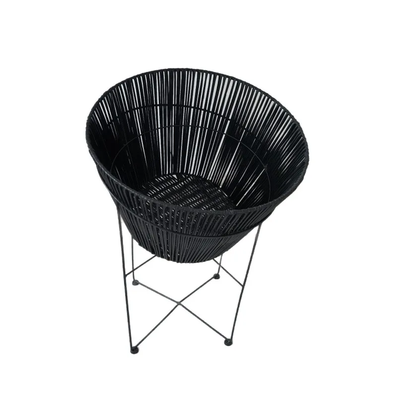 Indoor rack, dirty clothes and sundries storage basket, indoor flower rack, rack, rattan combination household storage rack