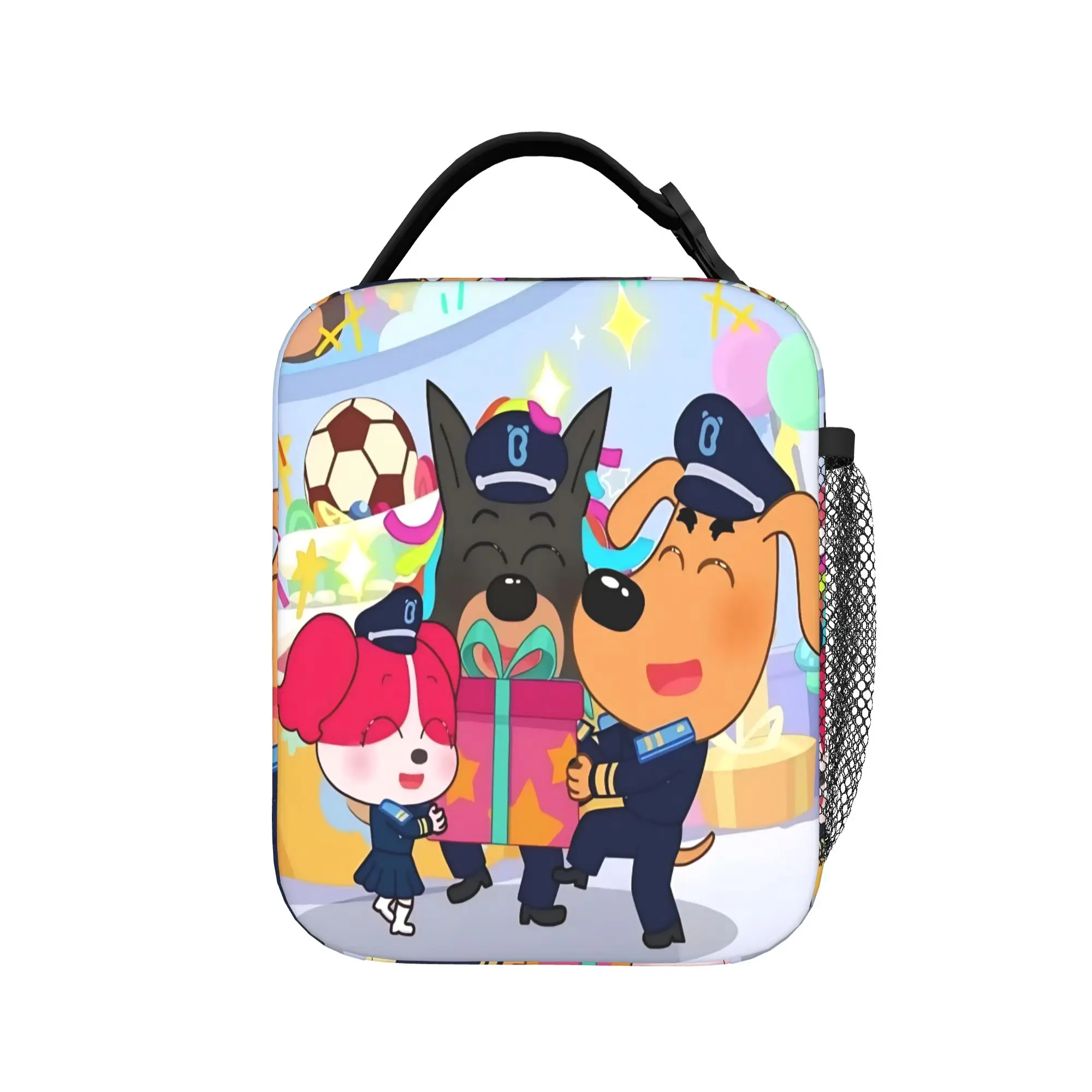 Sheriffs Labradors Lunch Bag  Funny Lunch Box For Women Picnic Convenient Cooler Bag Oxford Graphic Tote Food Bags