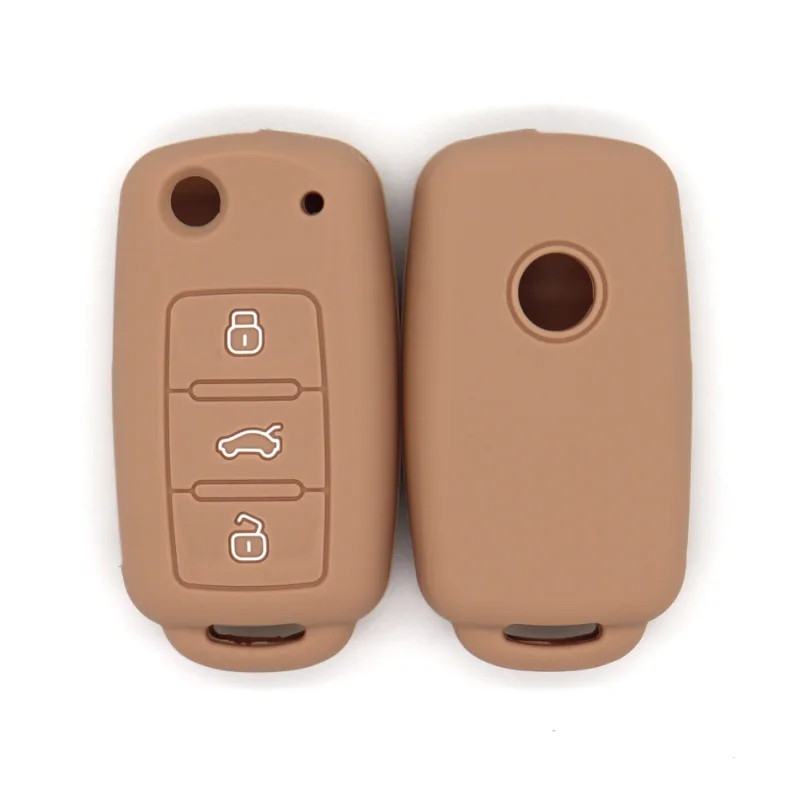 

Suitable for Volkswagen Lavida Lingdu Passat Touran Tiguan Baolai multi-color silicone key protection bag ready in stock