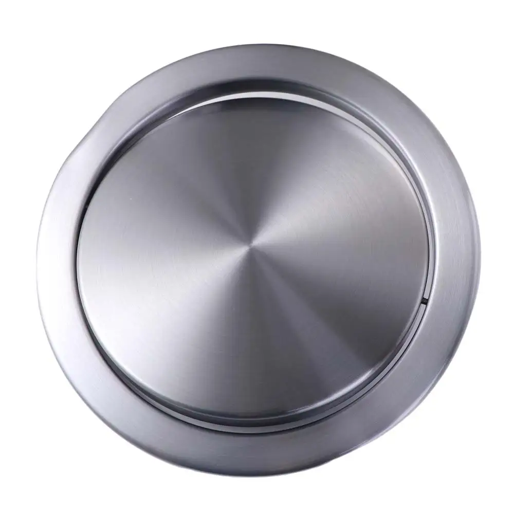 

Built-in Countertop Trash Bin Waste Lid Recessed Balance Flap Cover Flap Lid Cover Shake Round Trash Can Lid