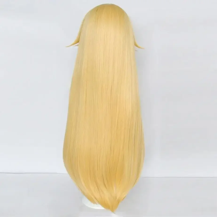 WHIMSICAL W cheveux synthétiques 30 pouces longue Blonde droite princesse pêche Cosplay perruque pour les femmes Halloween fête perruques