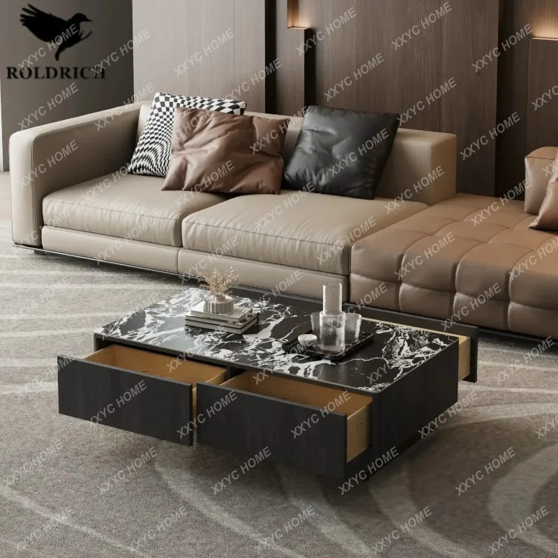 XXMedieval coffee table  minimalist light luxury high-end living room home, combination