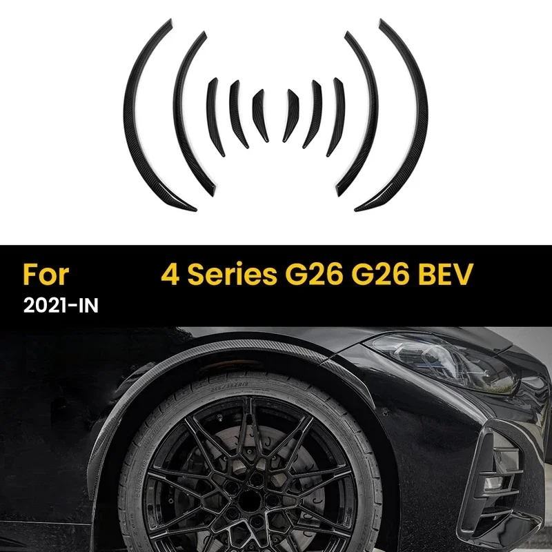 High Quality Real Dry Carbon Fiber Wheel Eyebrow Exterior Protector Trim