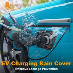 feyree Vehicle Electric Charger Port Cover Outdoor Rainproof Protection Dustproof Covers for Tesla Model 3 Y SUV Car Accessories
