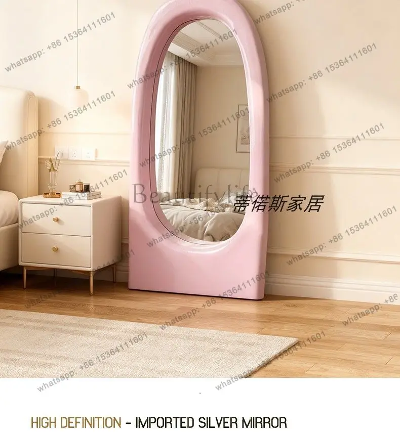 YJ Landing, European and American full-body mirror, special-shaped home art decorative mirror, designer style, high sense