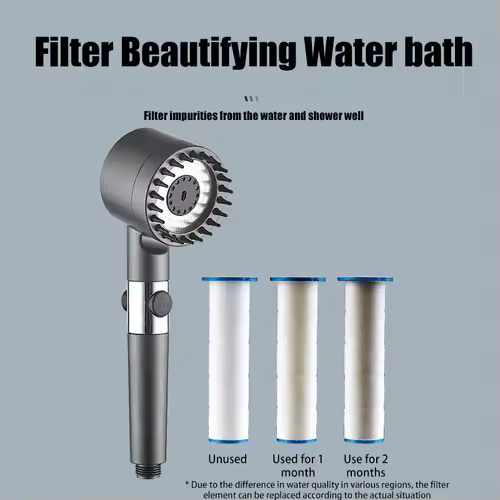 Shower filter four modes bathroom accessories head massage showerhead replete for shower heads knobs showers parts fixture home - Image 4