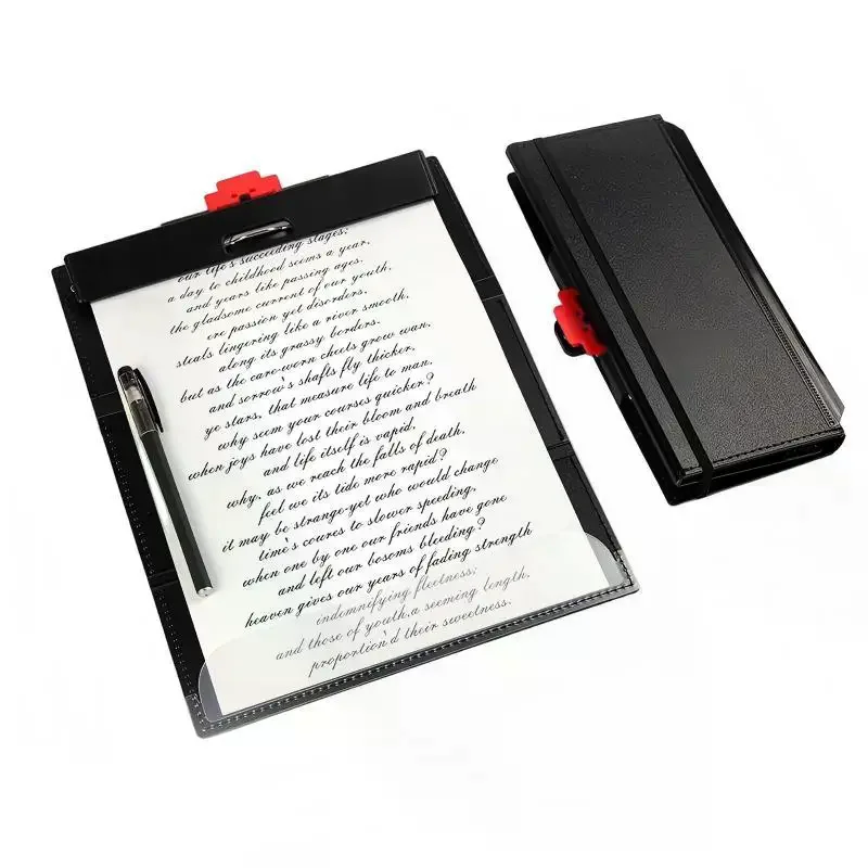 3-Fold Writing Board Clipboard Portable Foldable Handheld Folders Document Organizer Office School Business Travel Writing Pad