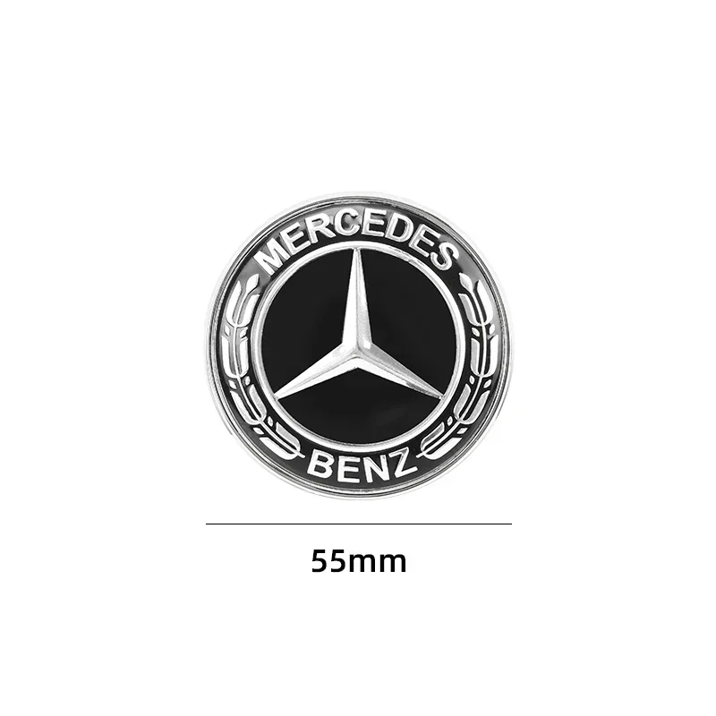 Car Metal Flat Hood Emblem Front Badge Logo Fit For Mercedes Benz AMG W212 W213 W205 W177 W247 W176 CLS CLA CLK CLG GLS X253