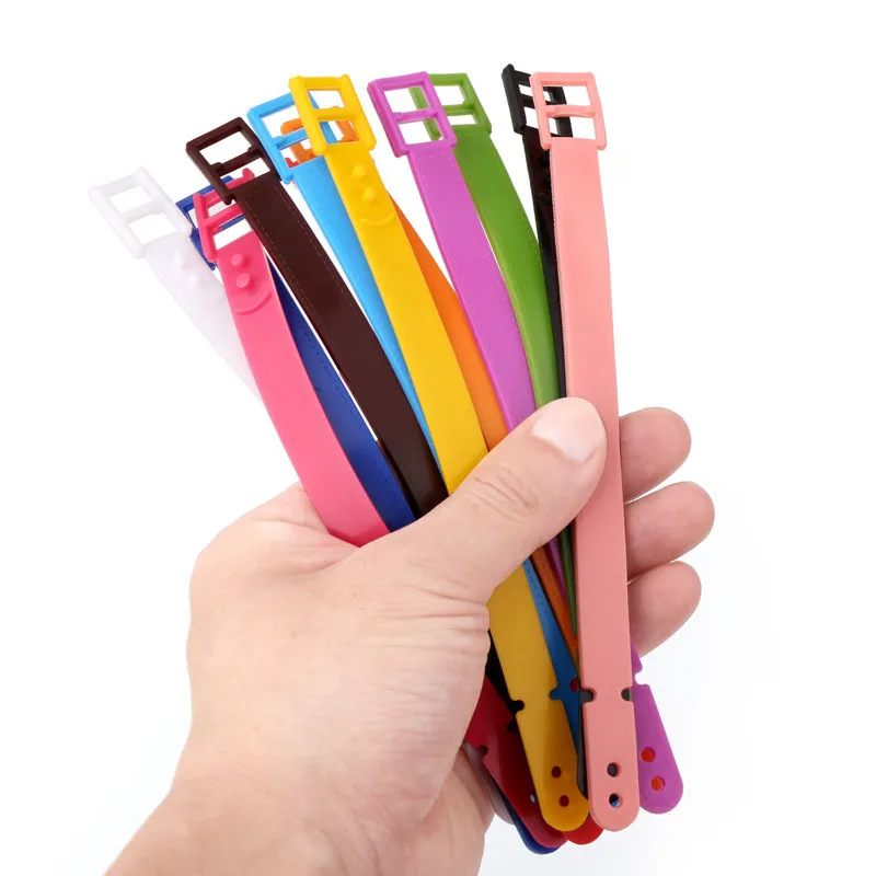 5 Pcs/Lot Candy Color Luggage Tag Strap Label Bag Handbag Portable Travel Accessories Name ID Address Tag Strap