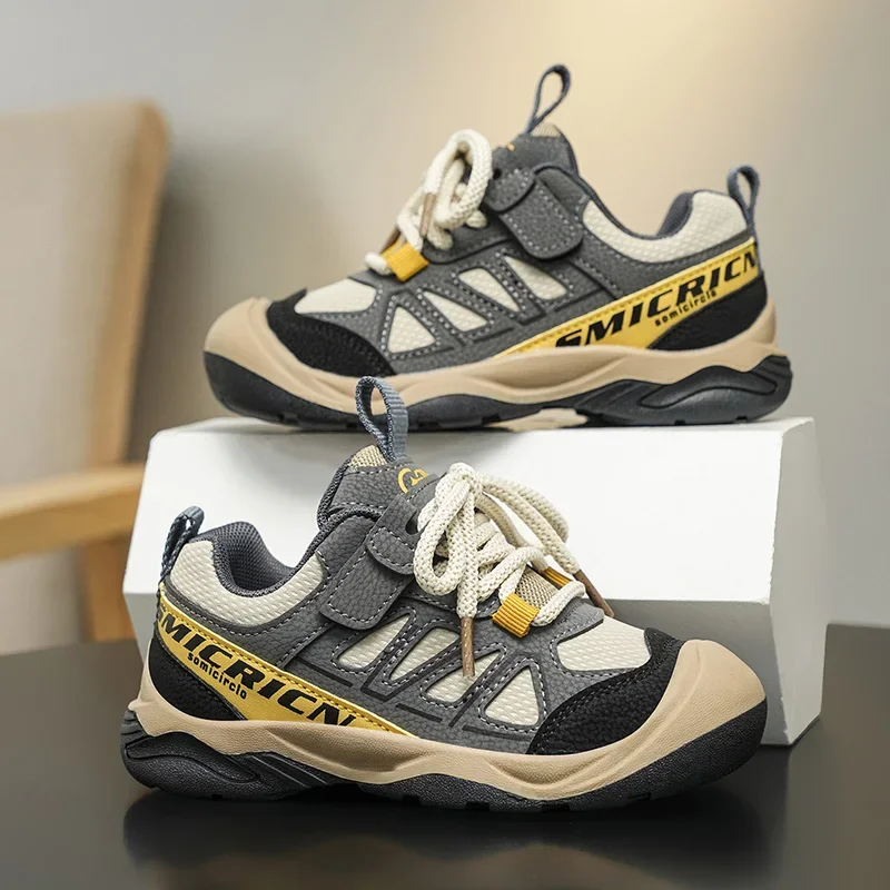 

2025 Autumn Boys' Sports Sneakers Outdoor Soft Sole Anti-slip children's Shoes New Comfortable kid's Casual Running Footwear