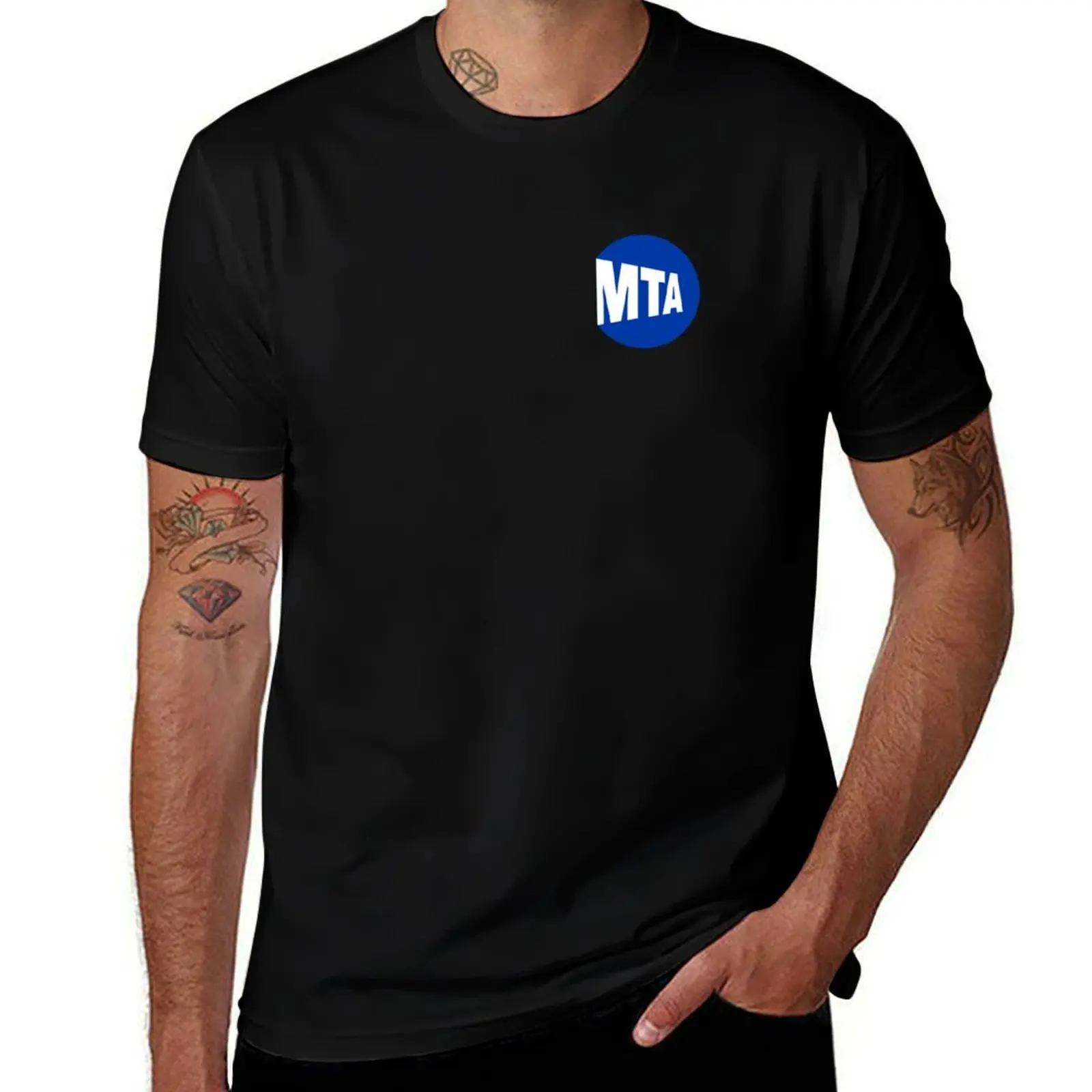 NYC MTA Transit Authority Logo T-Shirt Plus Size Comfort Fit Tee