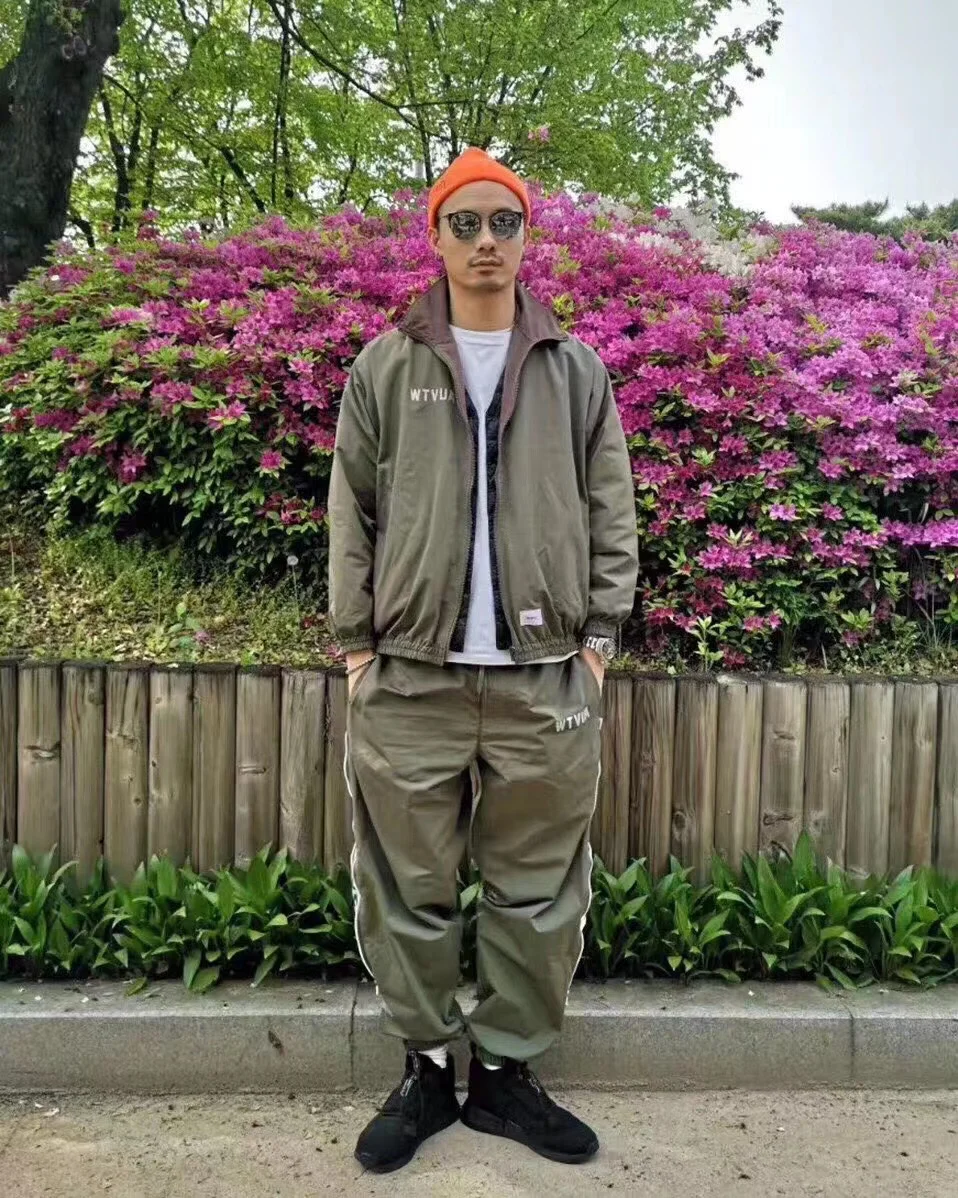

WTAPS Spring and summer style work pants casual style nylon pants side zipper decorated trousers two ways to wear men and women