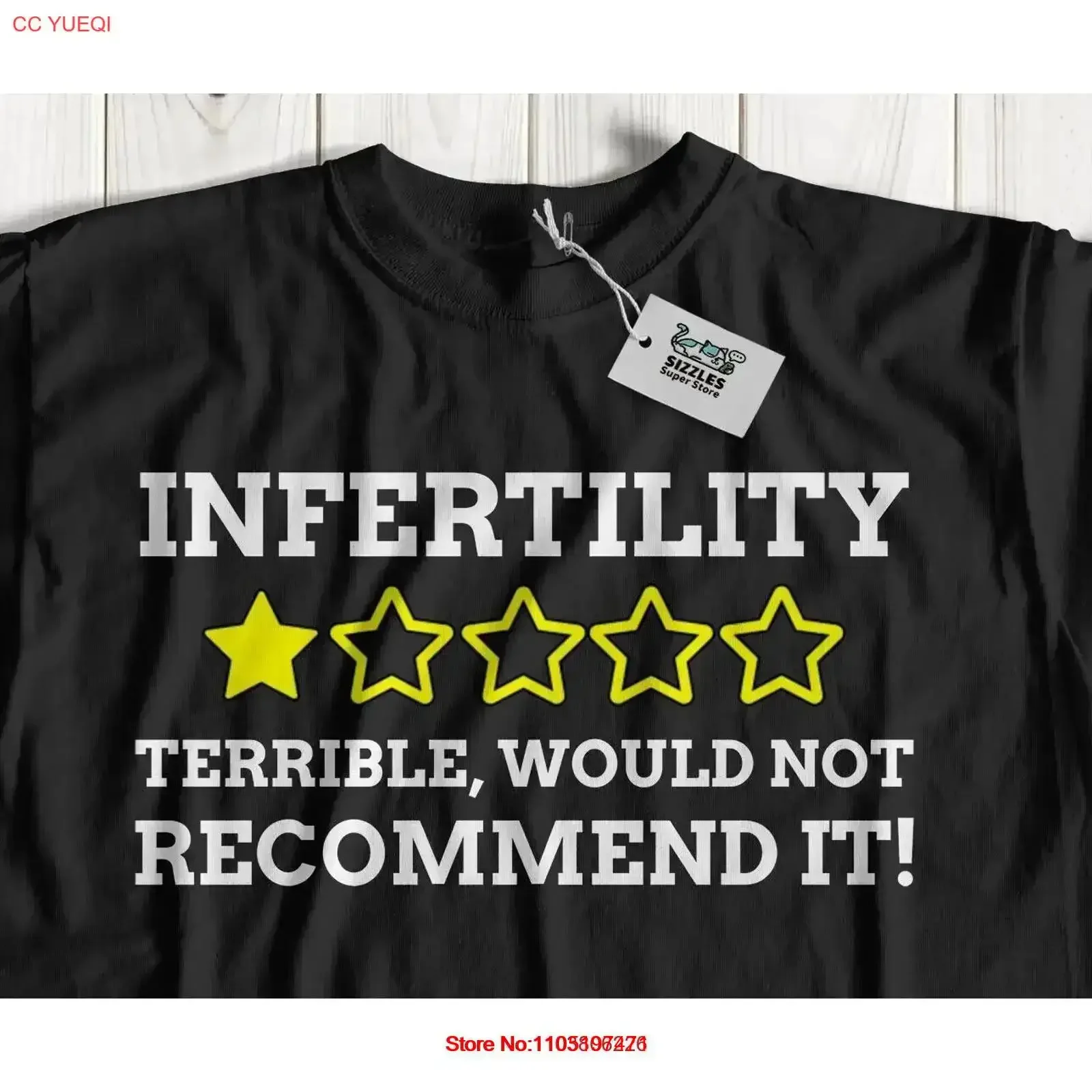 

Funny Infertility T Shirt Vasectomy Sterilized IVF s vintage Washed graphic Soft Comfortable fashion designer clothes vintage