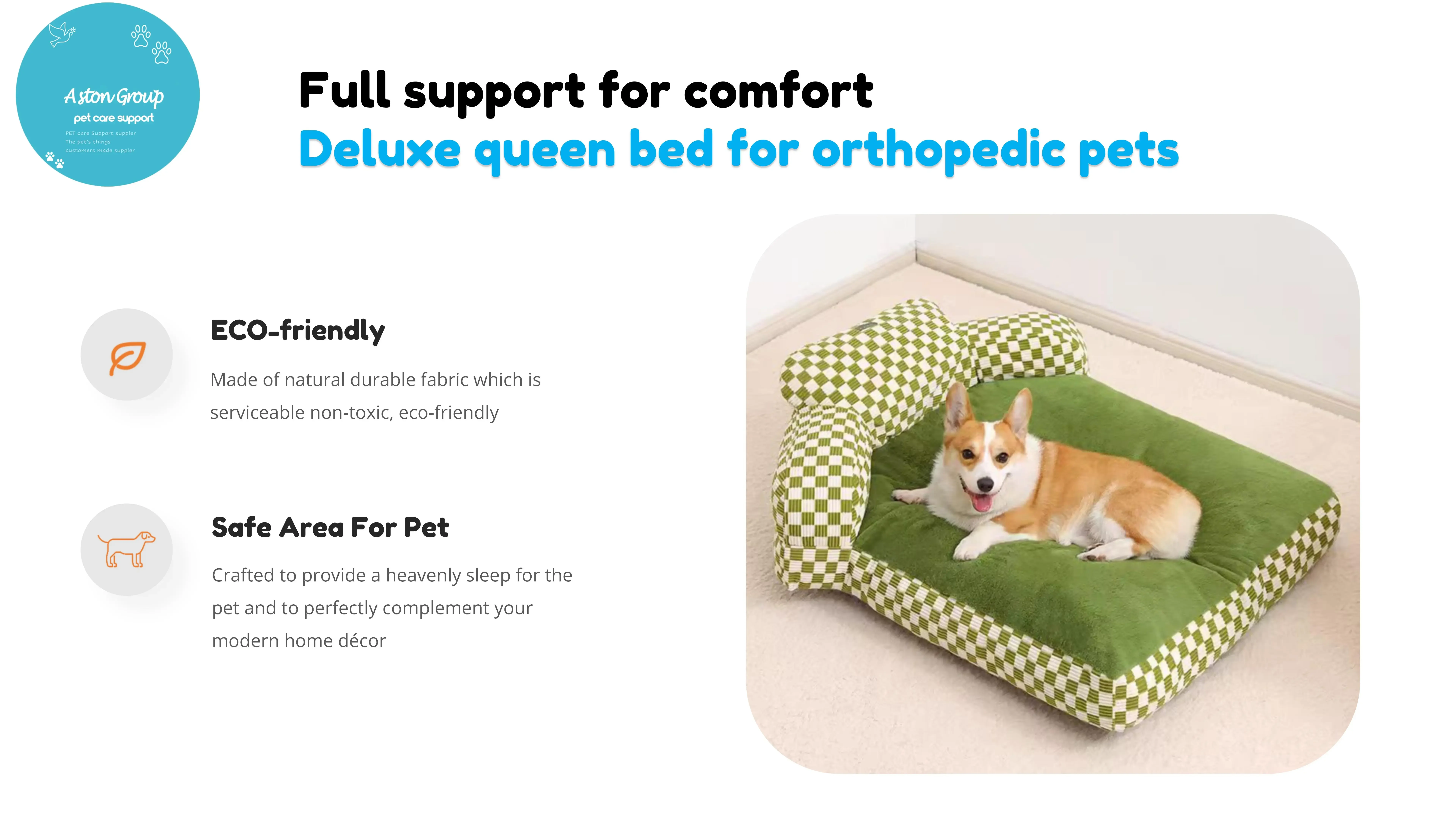 4 PACK M SIZE Full support for comfortable orthopedic support Dog and cat queen bed luxury dog bed