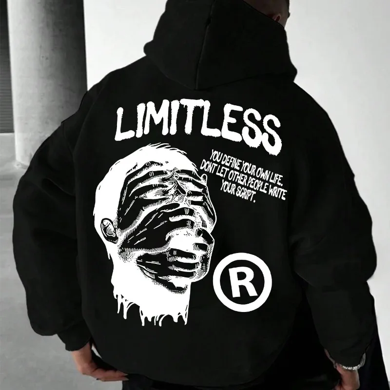 الهيب هوب الأمريكي الرجعية الرجال أزياء الشارع الاتجاه طباعة الخريف والشتاء زوجين عارضة جديدة أزياء الشارع الشهير