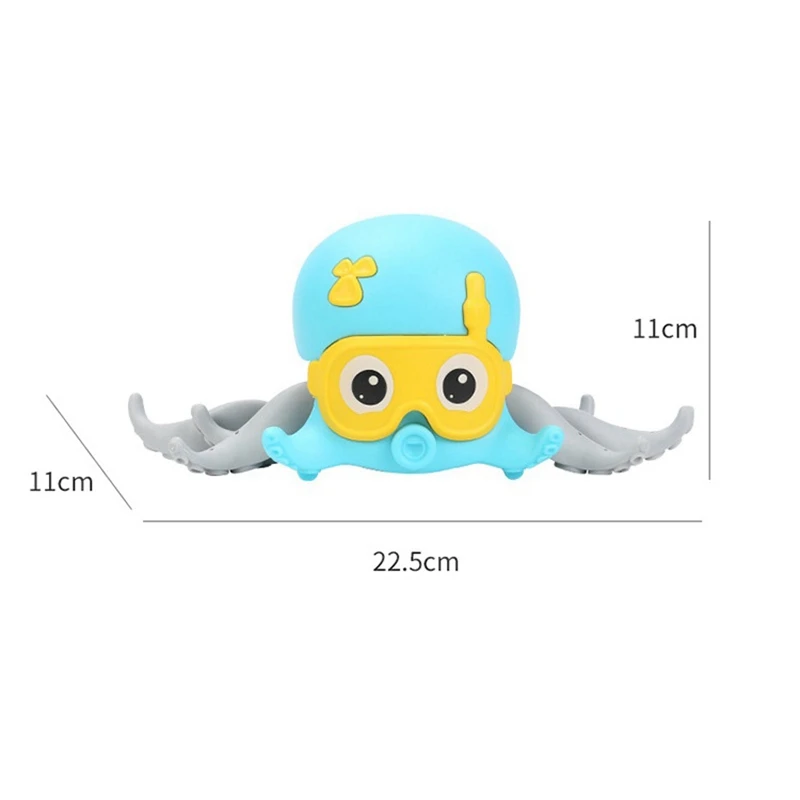 Cute Cartoon Animal Inertial Octopus Crawling Sea Animals Children Playing In Water And Clockwork Beach Bath Toys