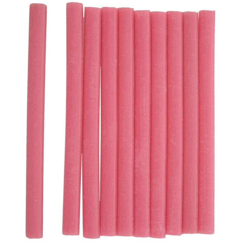 20Pcs 100Mm X 7Mm Adhesive Hot Melt Glue Sticks For Hot Melt Glue Gun Brown With Pink