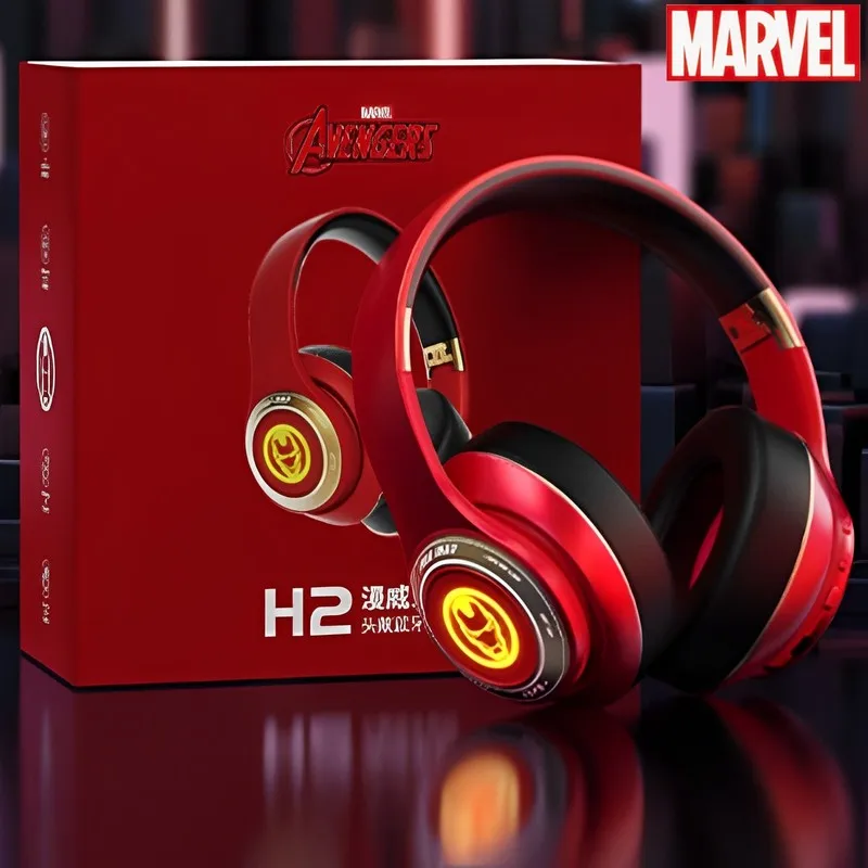 Disney Marvel Wireless Headphones Bluetooth 5.3 Earphone Bass Hifi Stereo Headset 60ms Low Latency For Music Gaming Gift