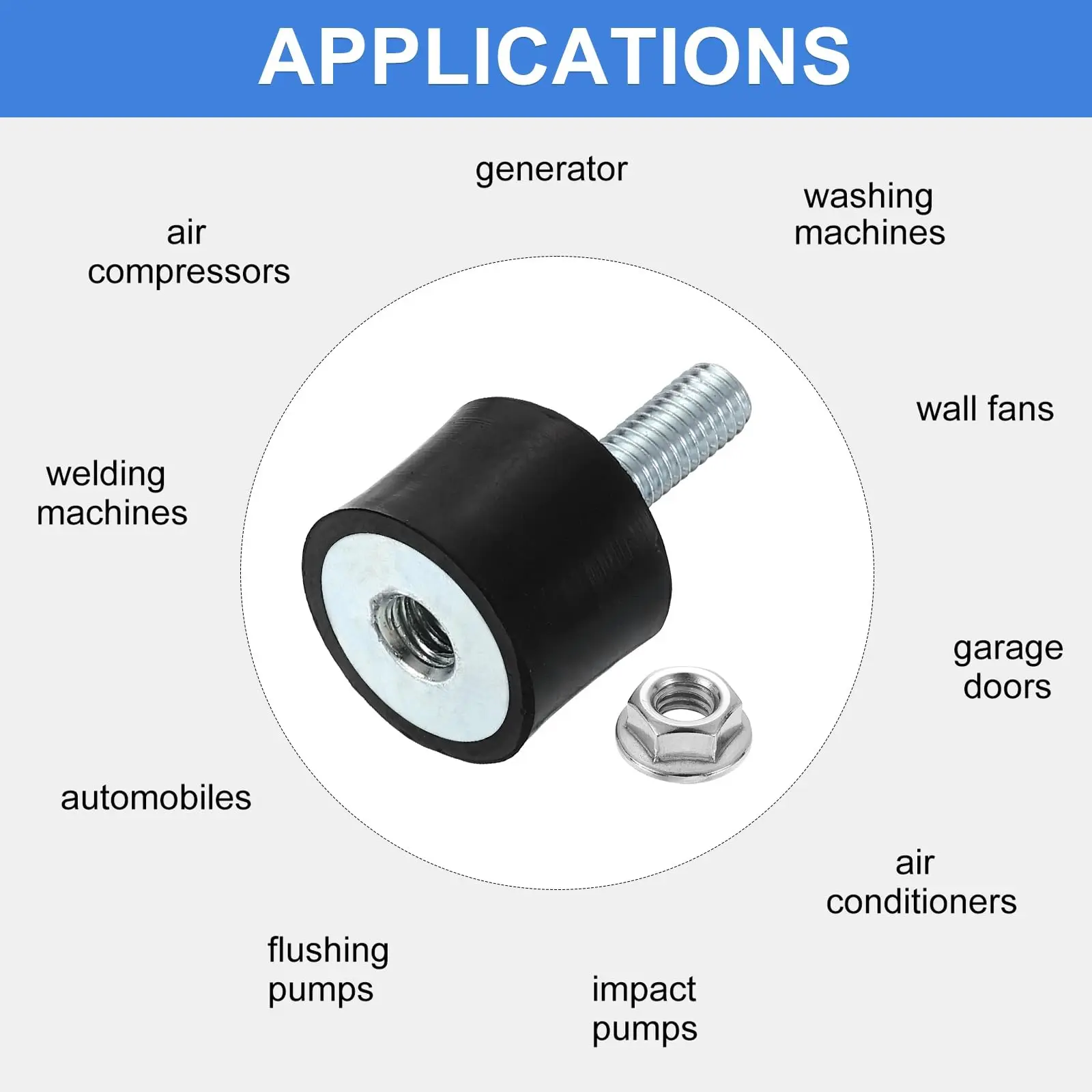 Engine Mount Shock Absorber for Noise and Vibration Reduction in Electronics Home Appliances and Industrial Use