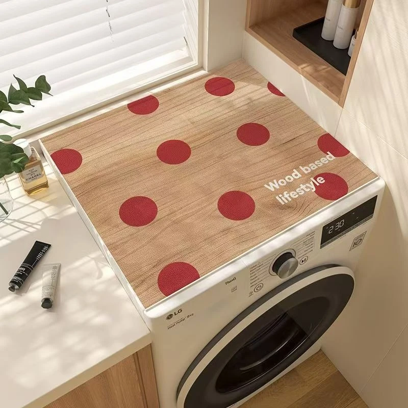 Diatom mud drum washing machine cover pad, water absorption, sun protection and dust cover