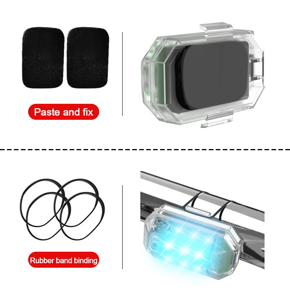 무선 원격 제어 LED 드론 스트로브 라이트, USB 충전식 충돌 방지 경고등, 방향 지시등, 7 가지 색상