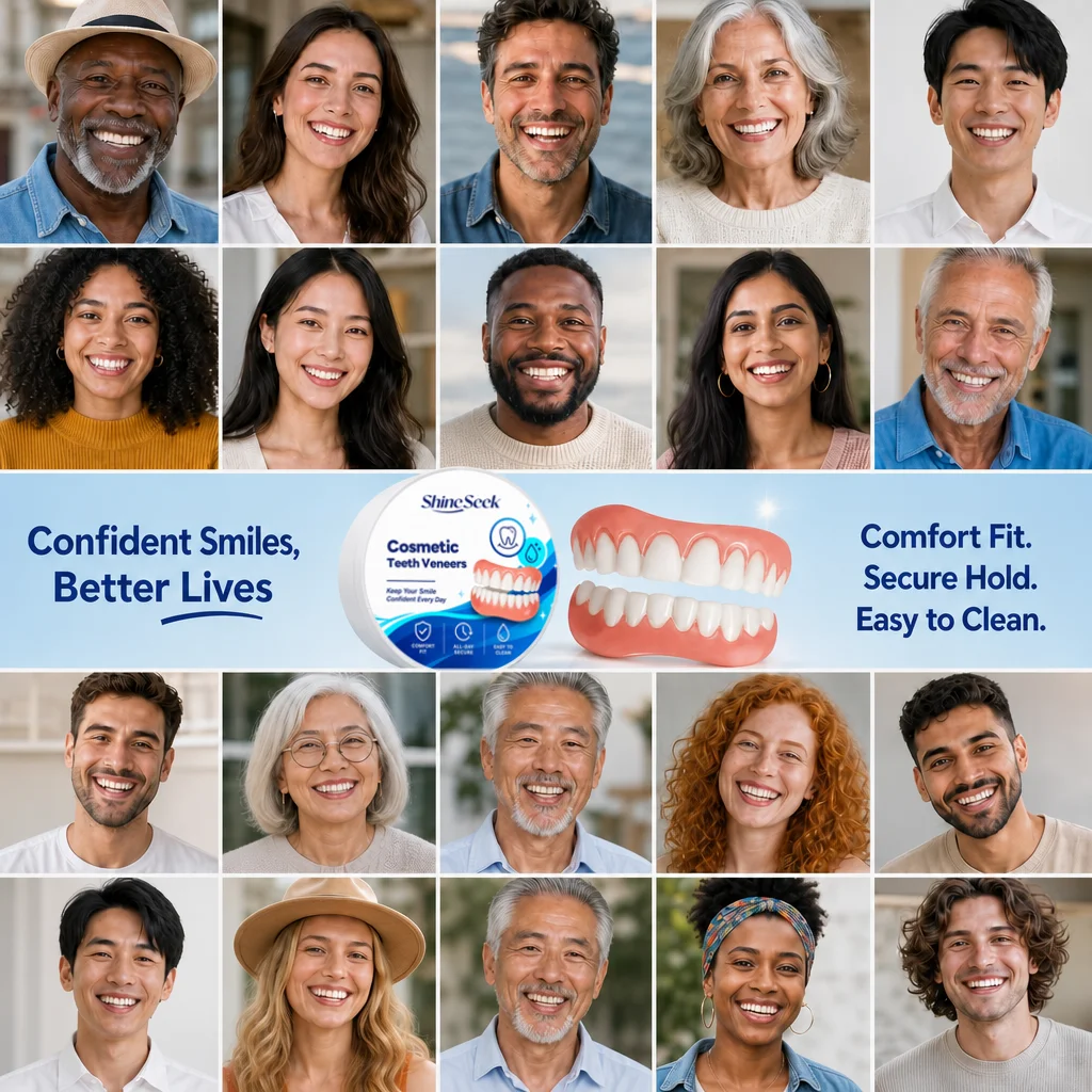 New Cosmetic Teeth Veneers, Realistic Natural Upper And Lower Teeth Appearance, Comfortable to Wear, Easy to Install And. Creat