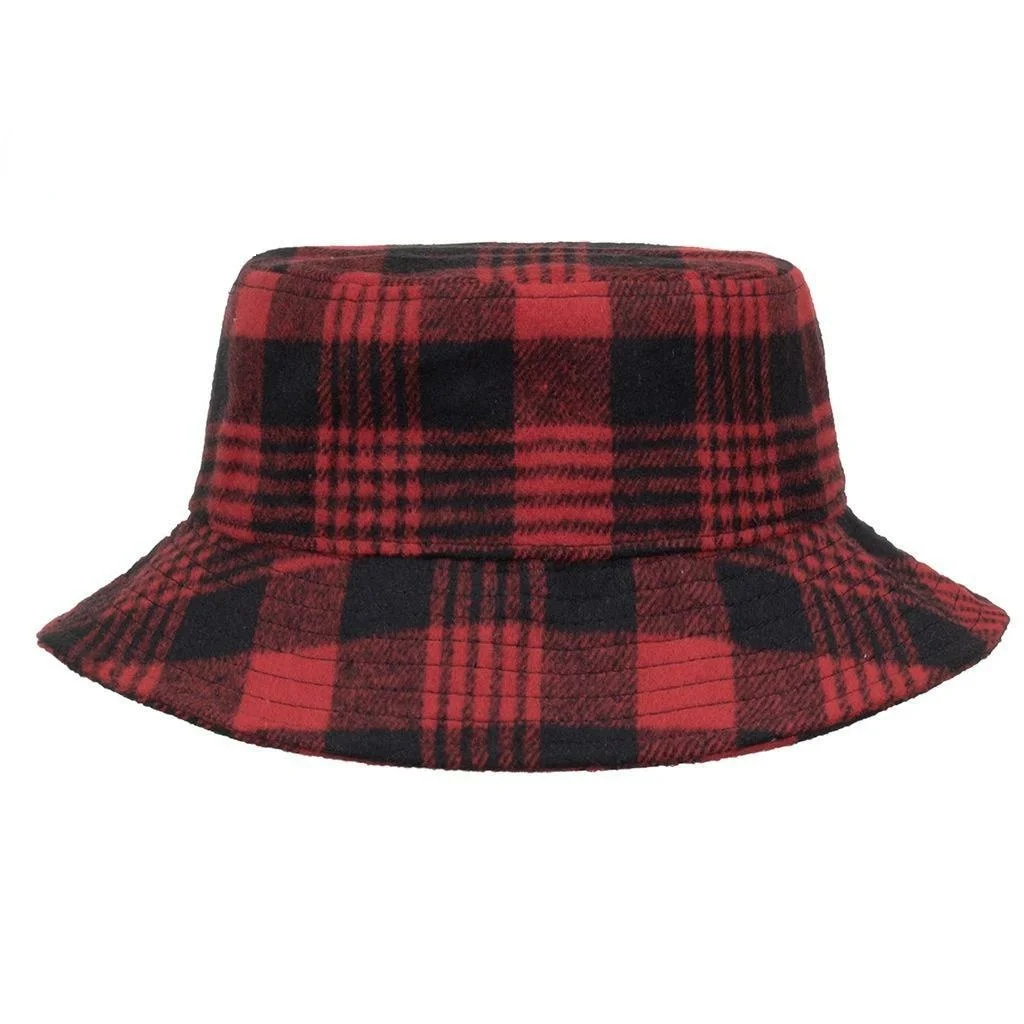 

Fishing Hats Autumn Winter Warm Grid Cloth Bucket Hat Casual Fisherman Gorras Caps For Women Men Gorras Para Mujer Dropshipping