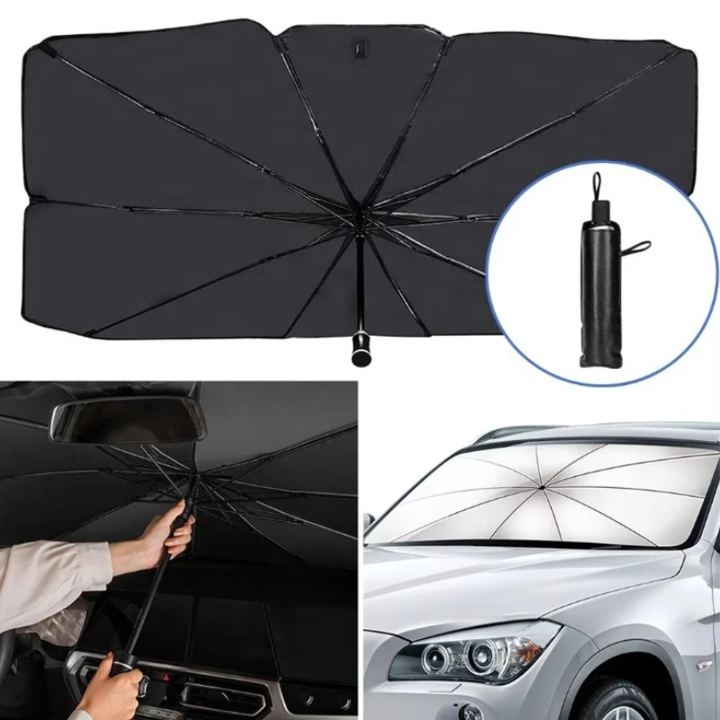

Car Sunshade Umbrella For Auto Shading Car Sun Shade Protector Parasol Summer Sun Interior Windshield Protection
