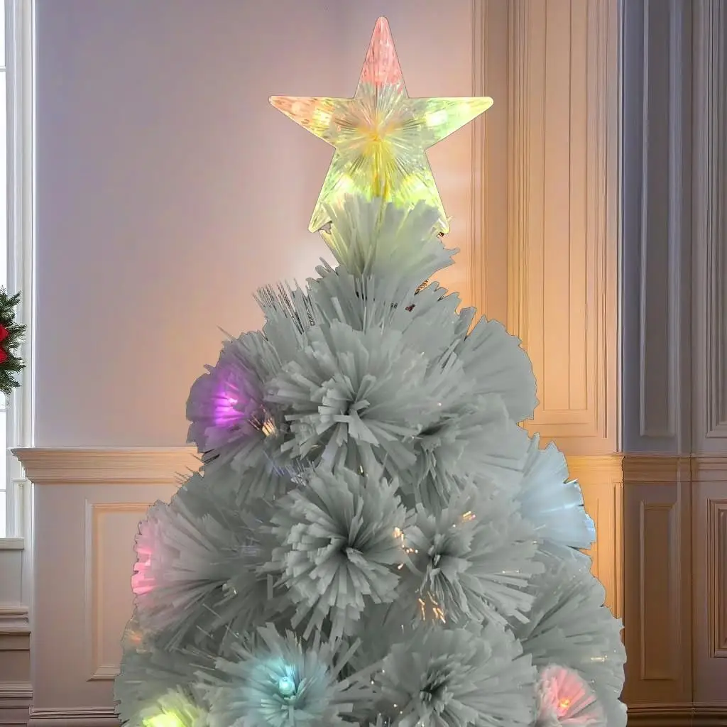 

7ft Pre-Lit White Optic Christmas Tree - Stunning Holiday Decoration