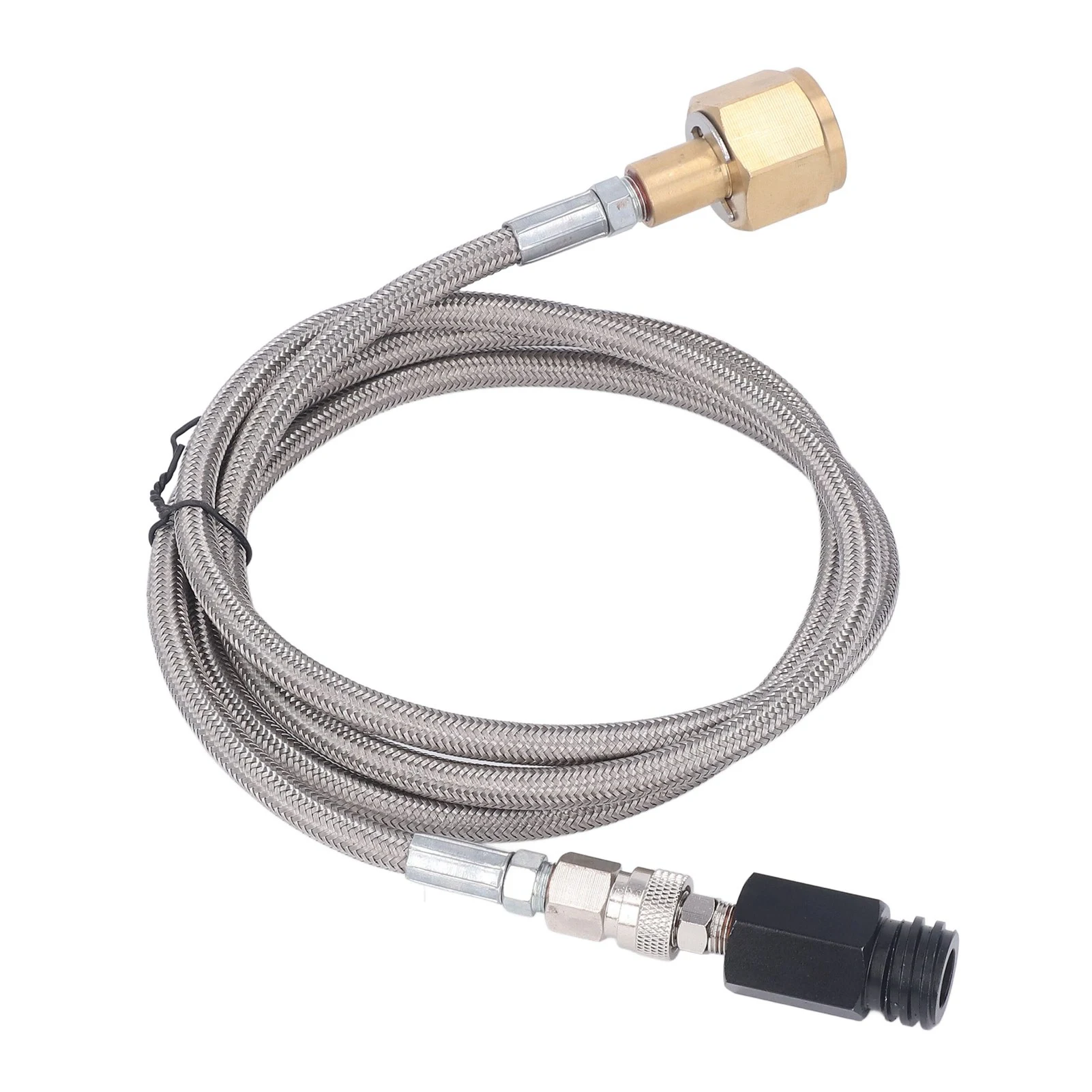 CO2 Refill Connector เครื่องโซดา Connector โซดาอะแดปเตอร์เติม CO2 กระบอกเติมขั้วต่อ 60in ท่อ CGA320