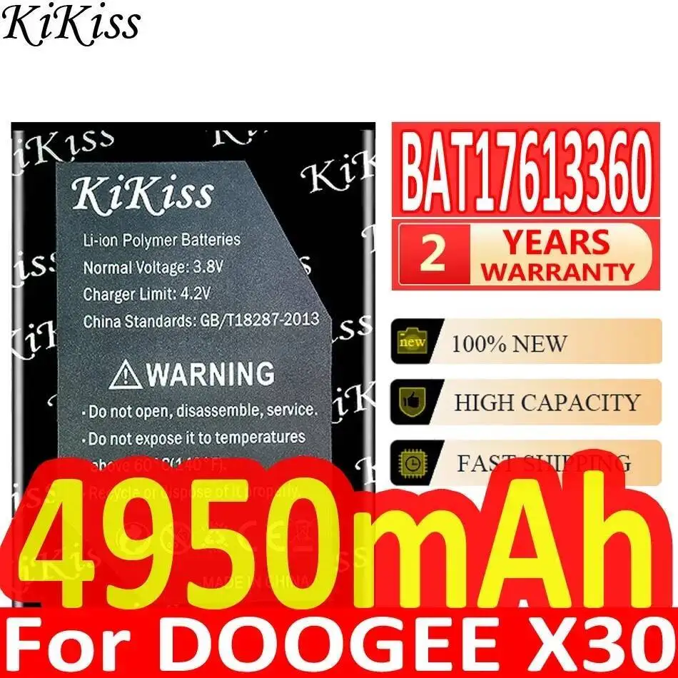 

Long-Lasting BAT17613360 High Performance Mobile Phone Battery For Doogee X30 4950Mah