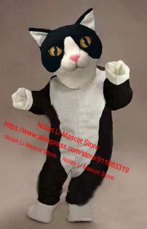 Cute Cat Mascot Costume para festa de aniversário, filme Props, Cartoon Animation Role Play, jogo publicitário, tamanho adulto 077, alta qualidade