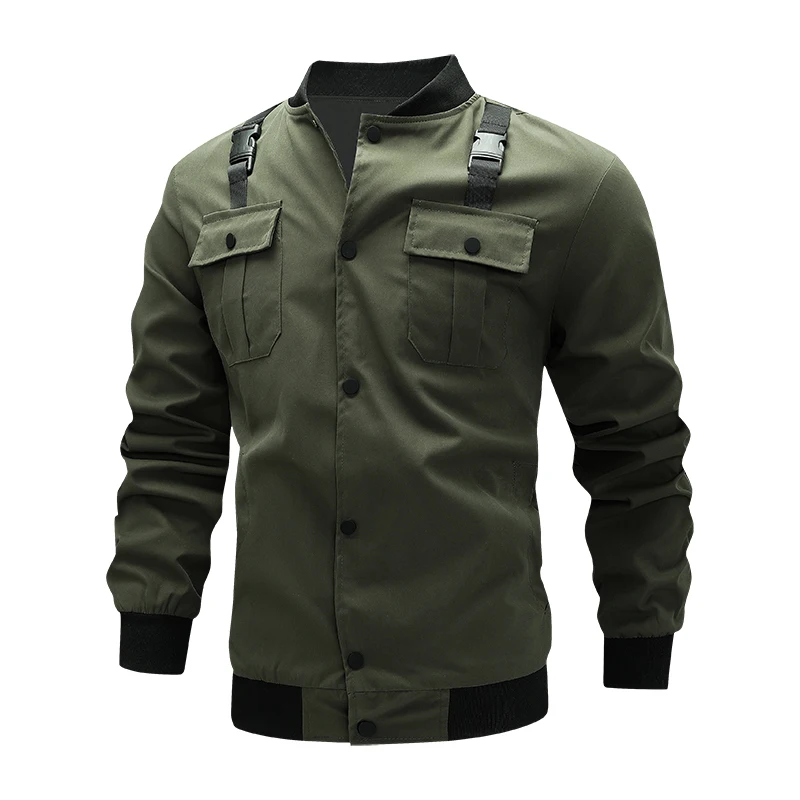 

New Spring Autumn Brand Fashion Men's Jacket Casual Jacket Outdoor Sports Jacket Spring and Autumn Motorcycle Coat