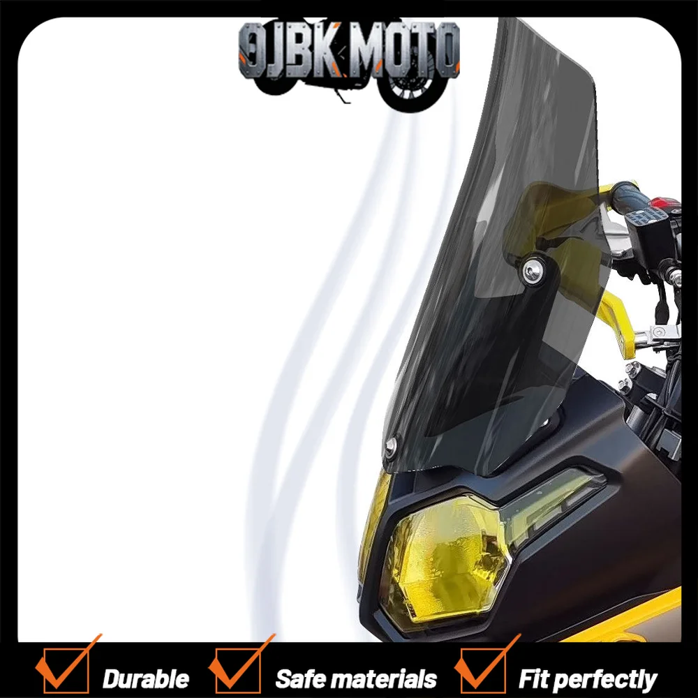 for VOGE 300GY Rally Motorcycle Windshield 300rally Fron Windscreen For LONCIN Voge 300 Rally 300 GY Rally300GY Windshield