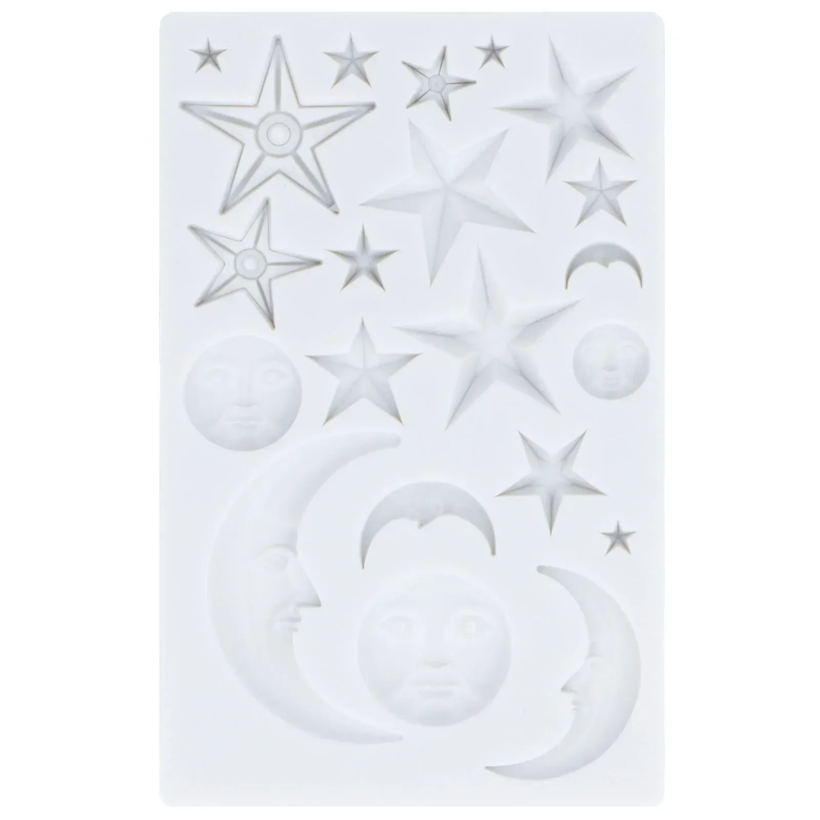 Silicone Baking Mold Star Moon Face Shape Nonstick Fondant Tool Reusable Mould For Cake Chocolate DIY Home Kitchen Baking Decor