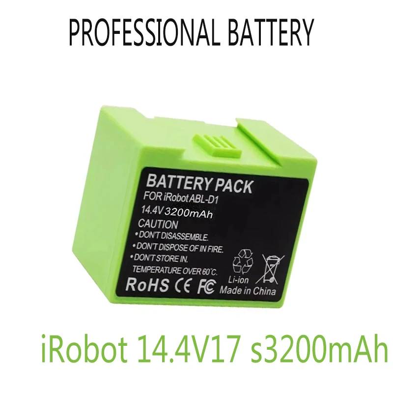 

14.4V 3200mAh Battery for iRobot Roomba Replacement Lithium Ion and i Series i7 7150 7550 i7+ 7550 e5 e6 i3 i3+ i4 i4+
