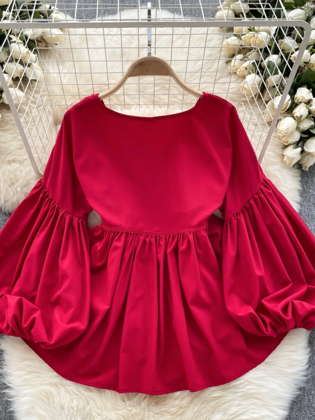 Retro Bubble Sve irt Cravatta a nastro dal design ampio da donna Autunno Inverno Lusso Ladylike Top coreano Sle Fibra di poliestere