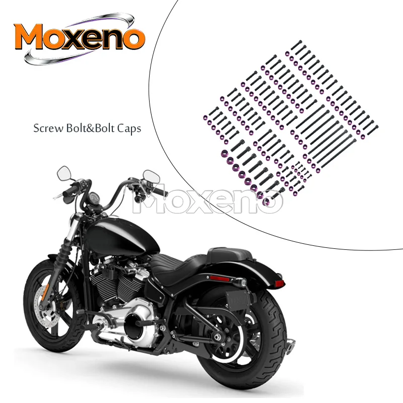 For Harley M8 Engine Softail Breakout Low Rider Fat Boy Street Bob Fat Bob 18-25 Touring 17-25 Motorcycle Screw Bolt & Bolt Caps